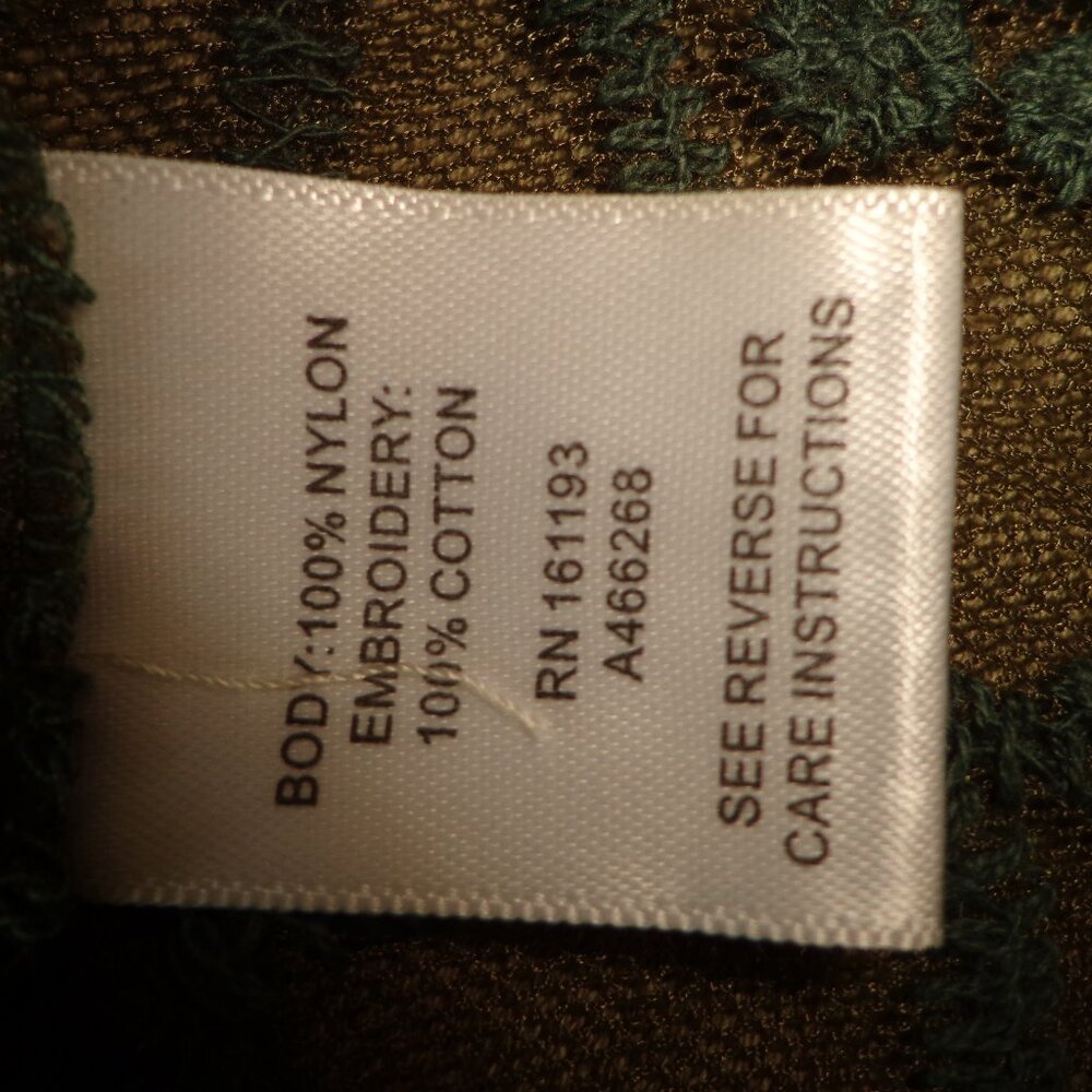 NWOT Indigo Thread Co. Sheer Embroidery Boho Open Duster XS Green  Long Sleeves - Picture 16 of 16